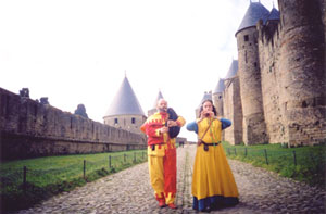 troubadours - couple de sonneurs mdivaux  Carcassonne